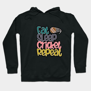 Eat Sleep Cricket Repeat Hoodie